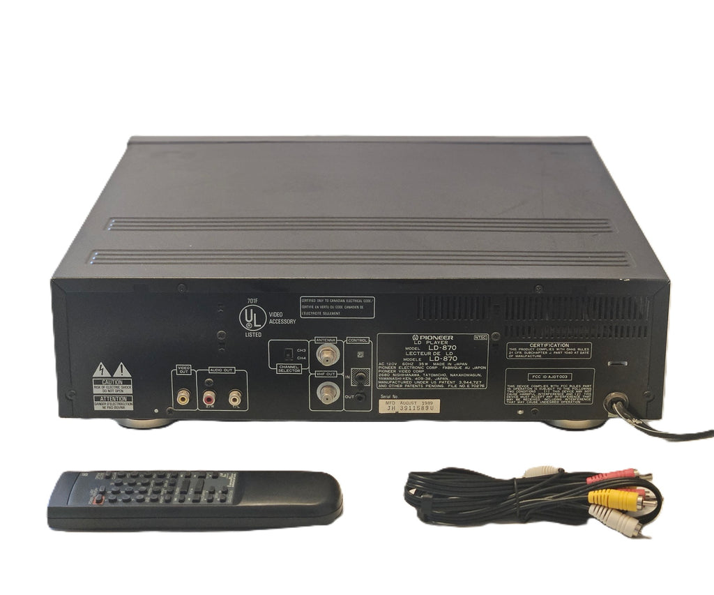 Pioneer LD-870 Laserdisc Player