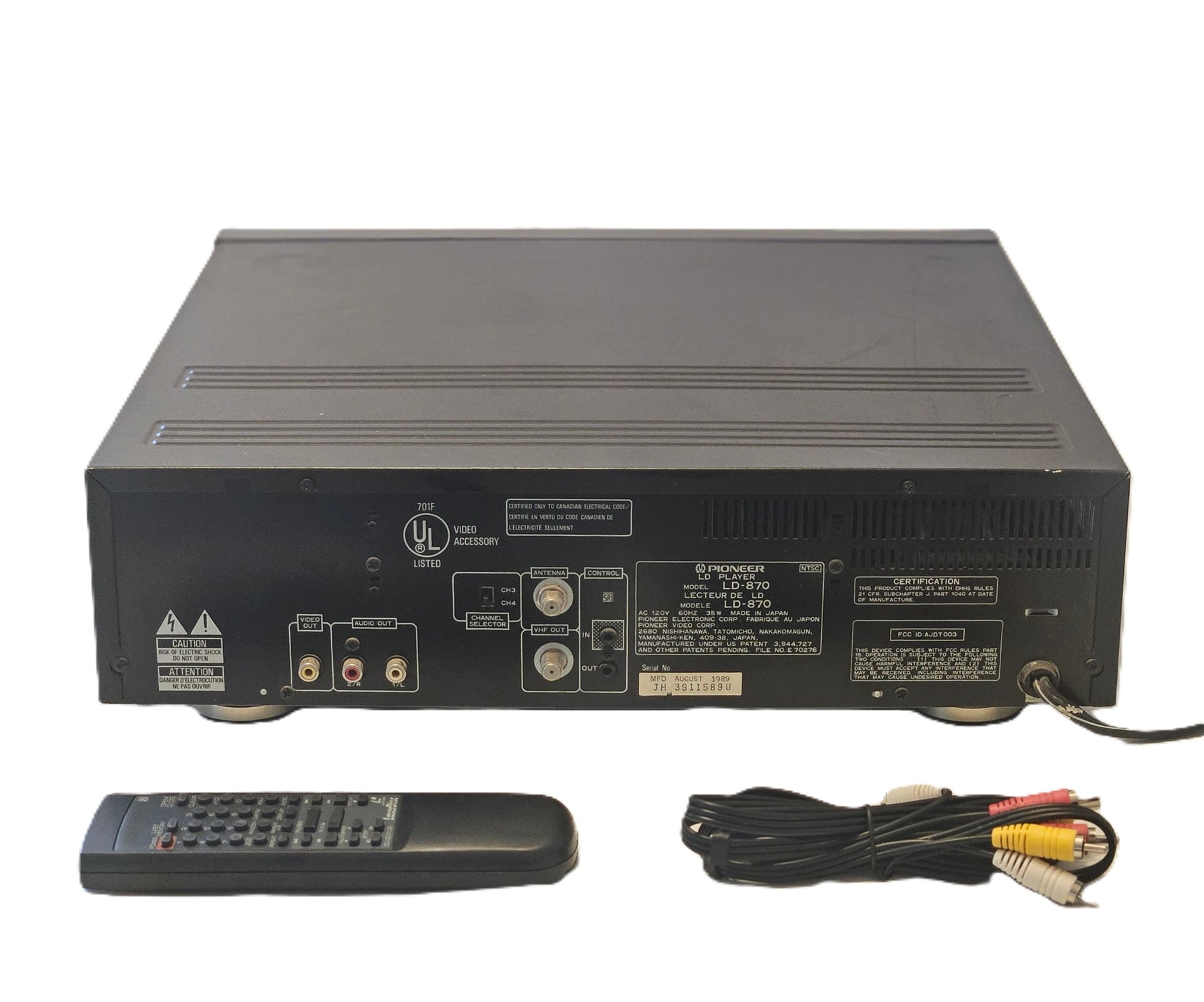 Pioneer LD-870 Laserdisc Player