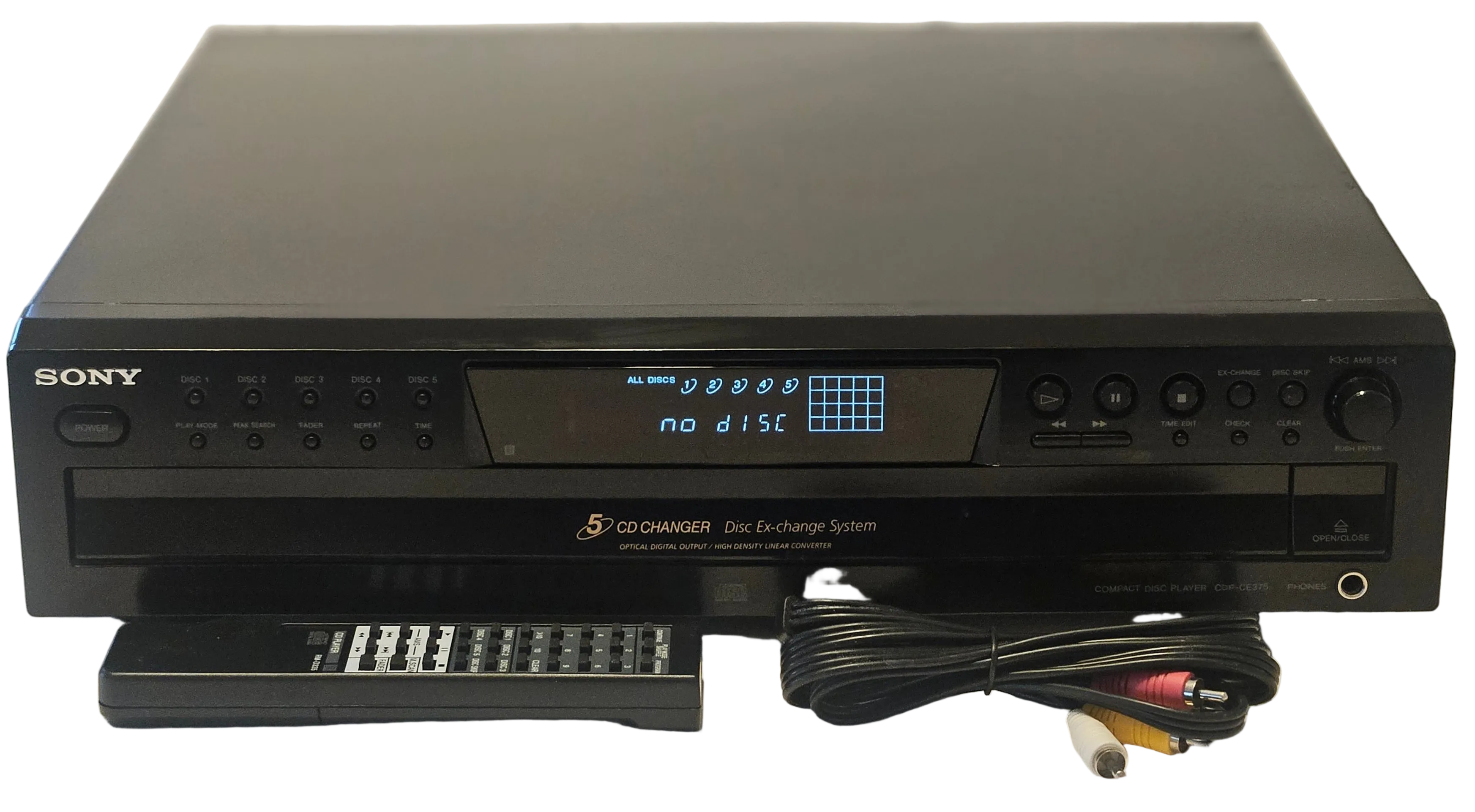 Sony CDP-CE375 5 CD Compact Disc Changer