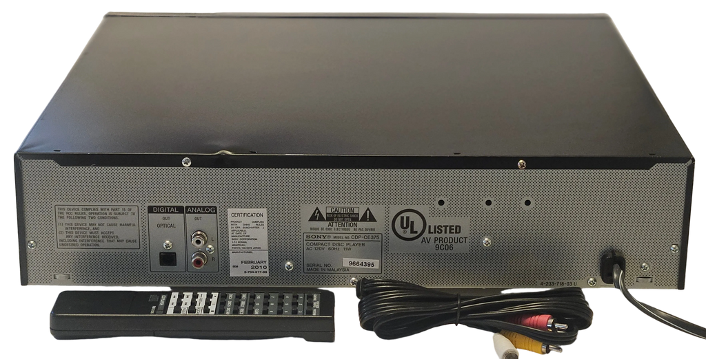 Sony CDP-CE375 5 CD Compact Disc Changer