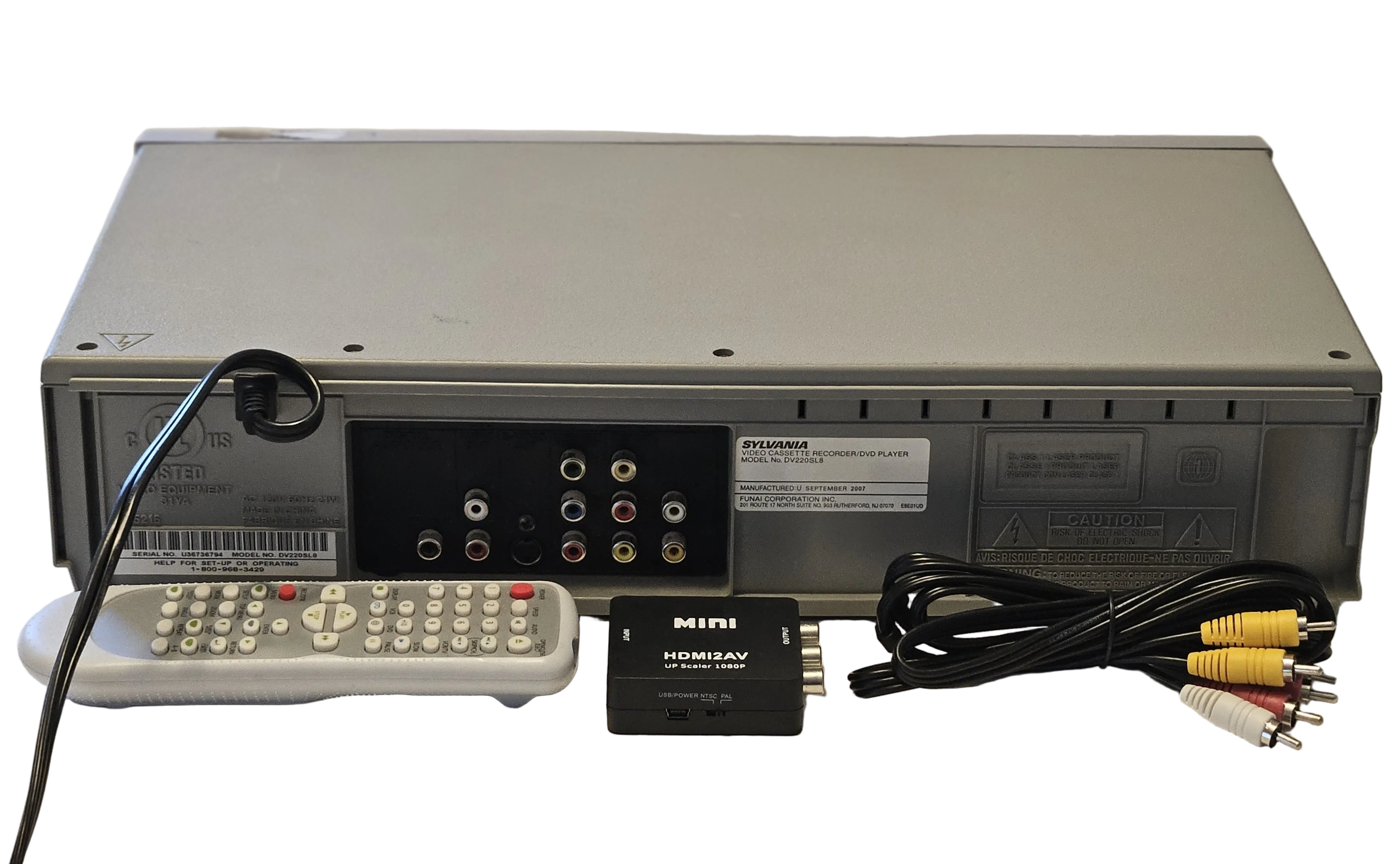Sylvania VCR DVD Player with HDMI Converter (DV220SL8)