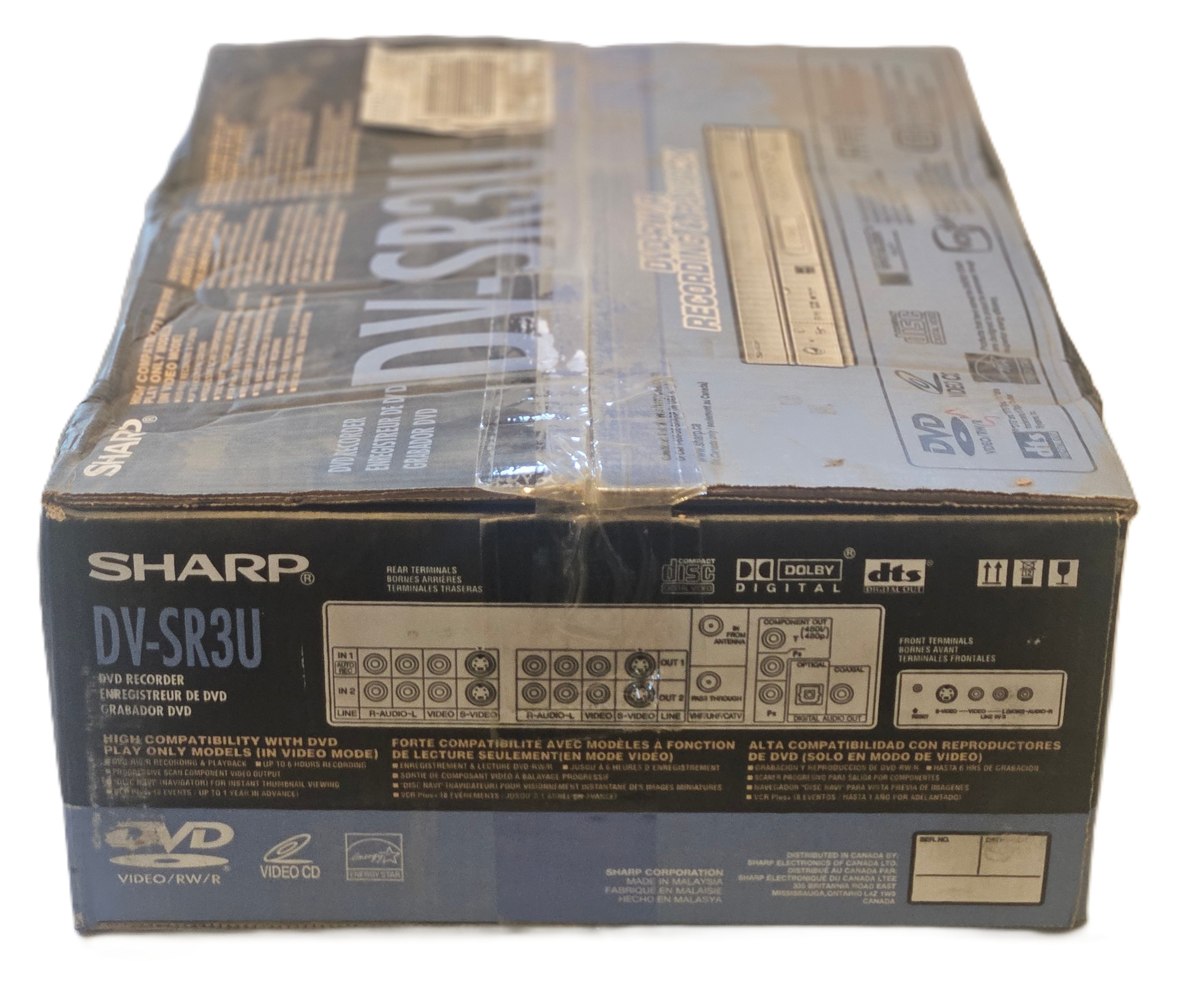 Sharp DV-SR3U Progressive Scan DVD-RW Recorder - Complete In Box