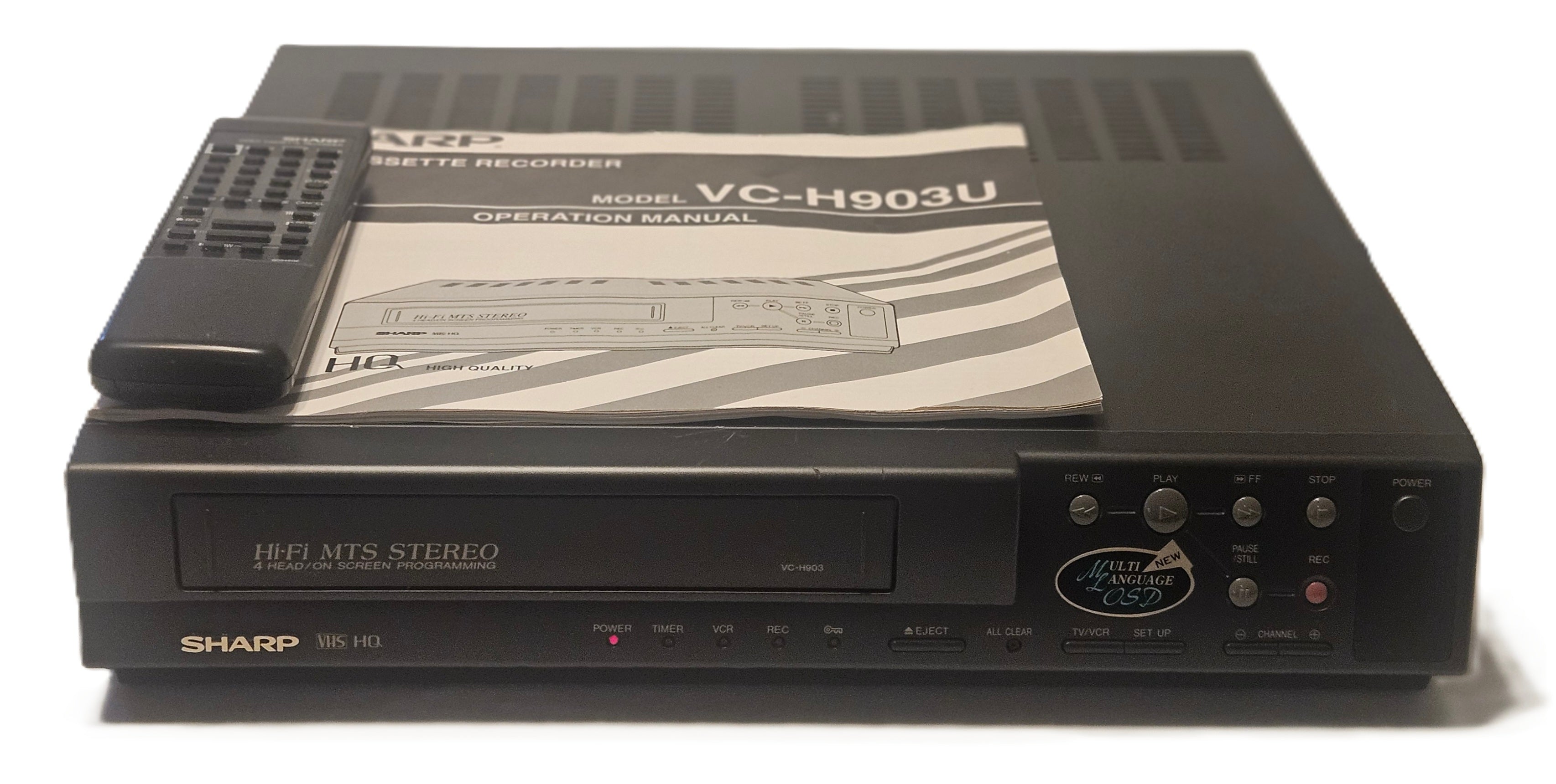 Sharp VC-H903U Video Cassette Recorder - Complete In Box