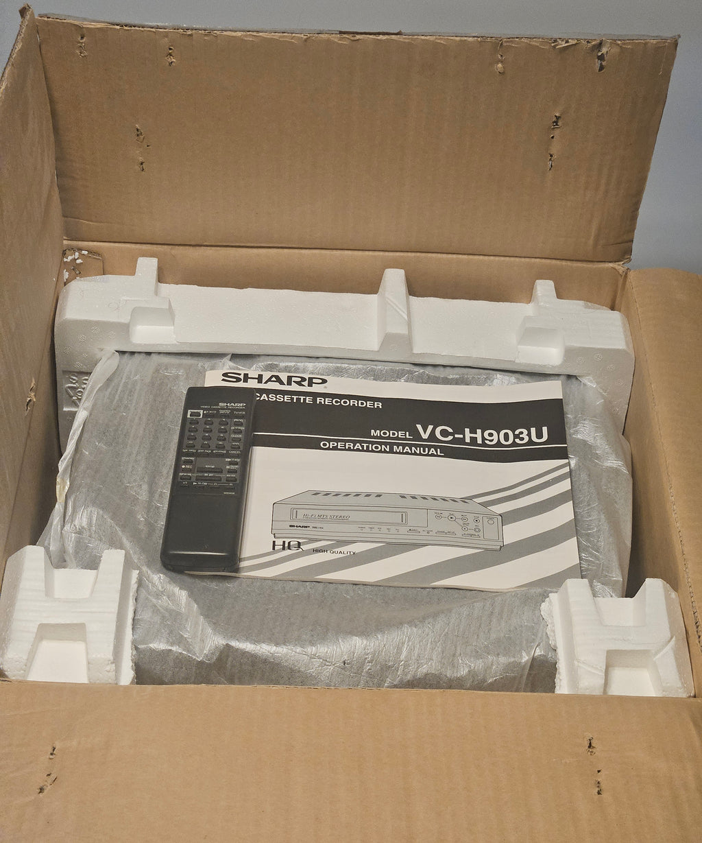 Sharp VC-H903U Video Cassette Recorder - Complete In Box