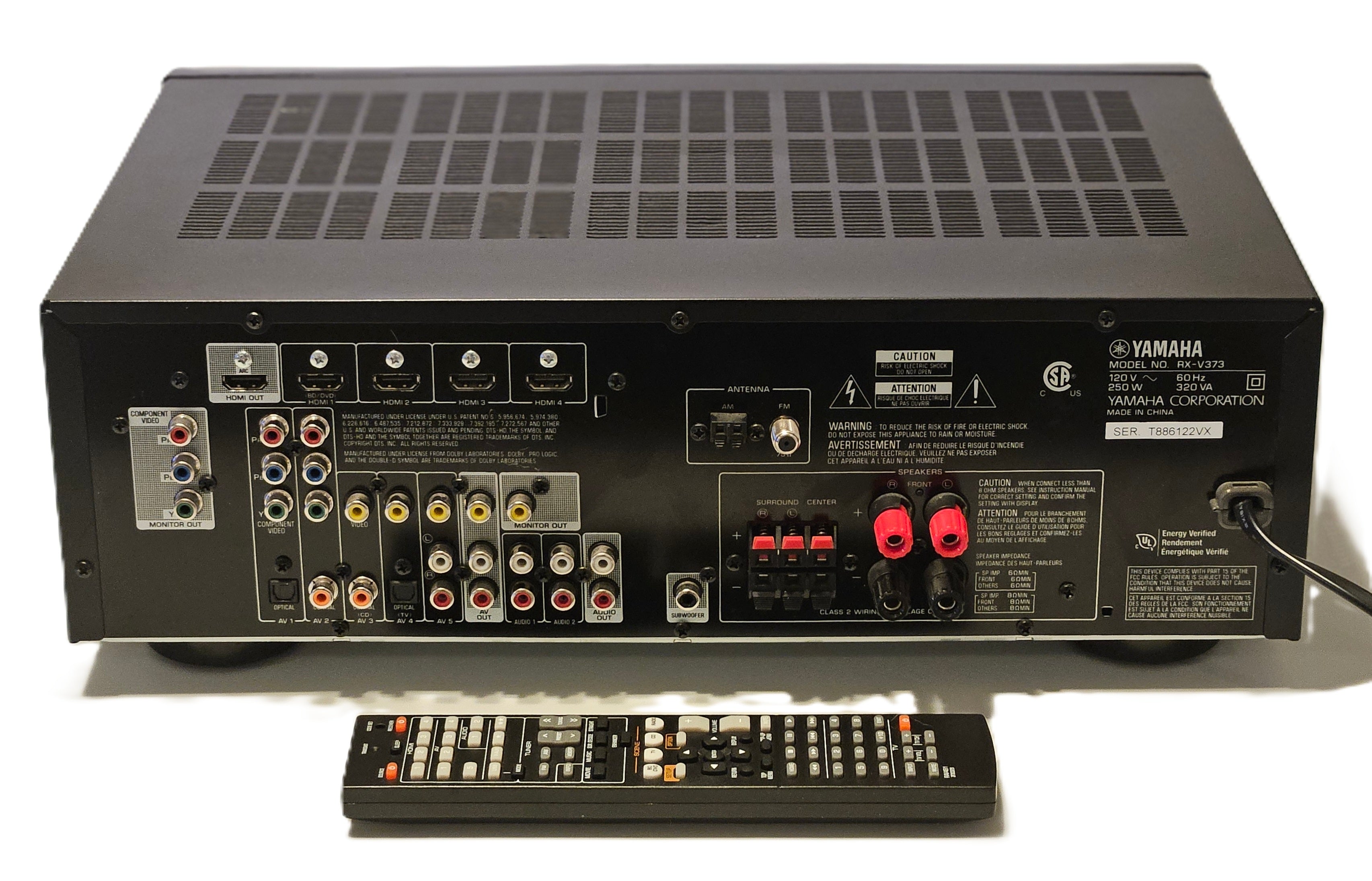 Yamaha RX-V373 5.1-Channel Home Theater Receiver