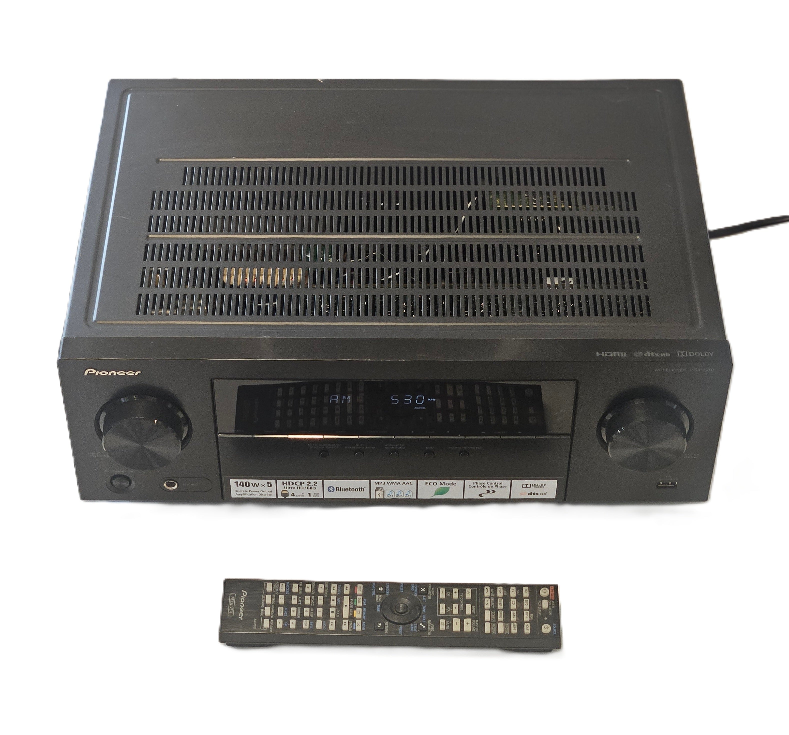 Pioneer VSX-530-K 5.1 Ch 140 Watts Bluetooth HDMI Surround Sound Receiver