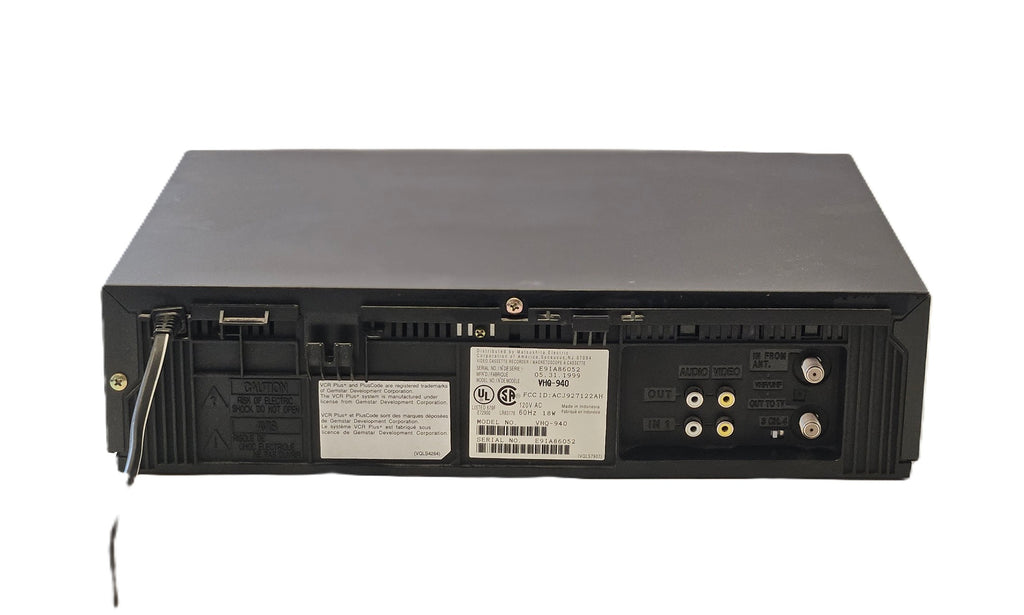 Quasar VHQ-940M 4 Head Hi-Fi VCR