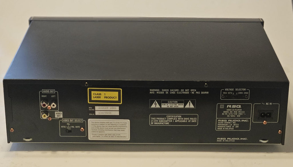 RSQ MV303 3 Disc Karaoke Video VCD Cd Player