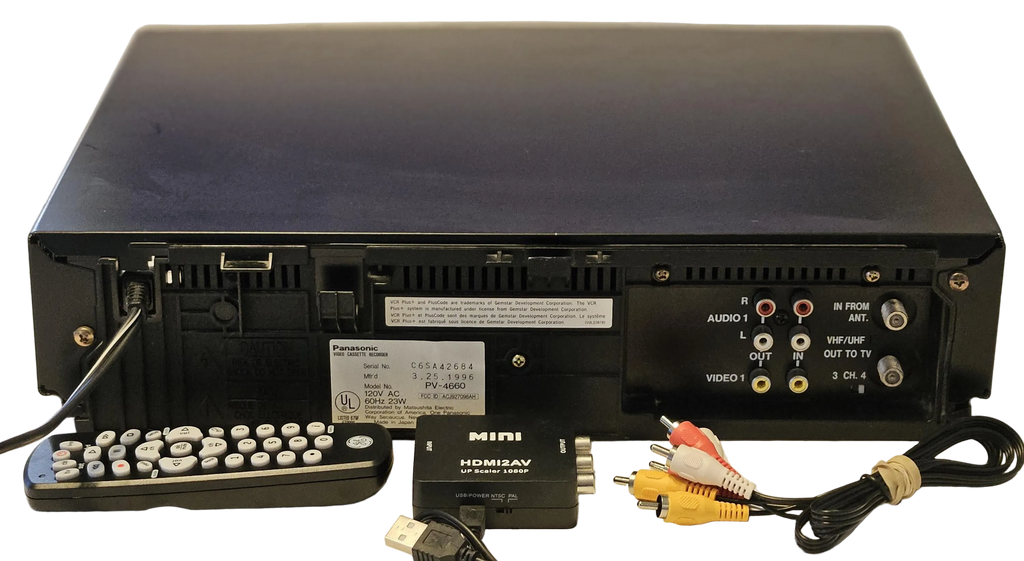 Panasonic PV-4660 Blueline Omnivision 4 Head Hi-Fi VCR Vhs Player