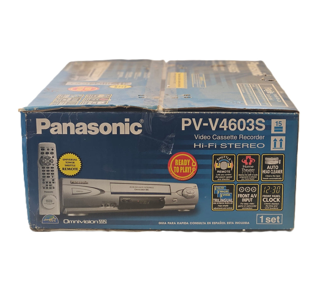 Panasonic PV-V4603S Omnivision 4 Head Hi-Fi VCR Vhs Player w/ Original Box