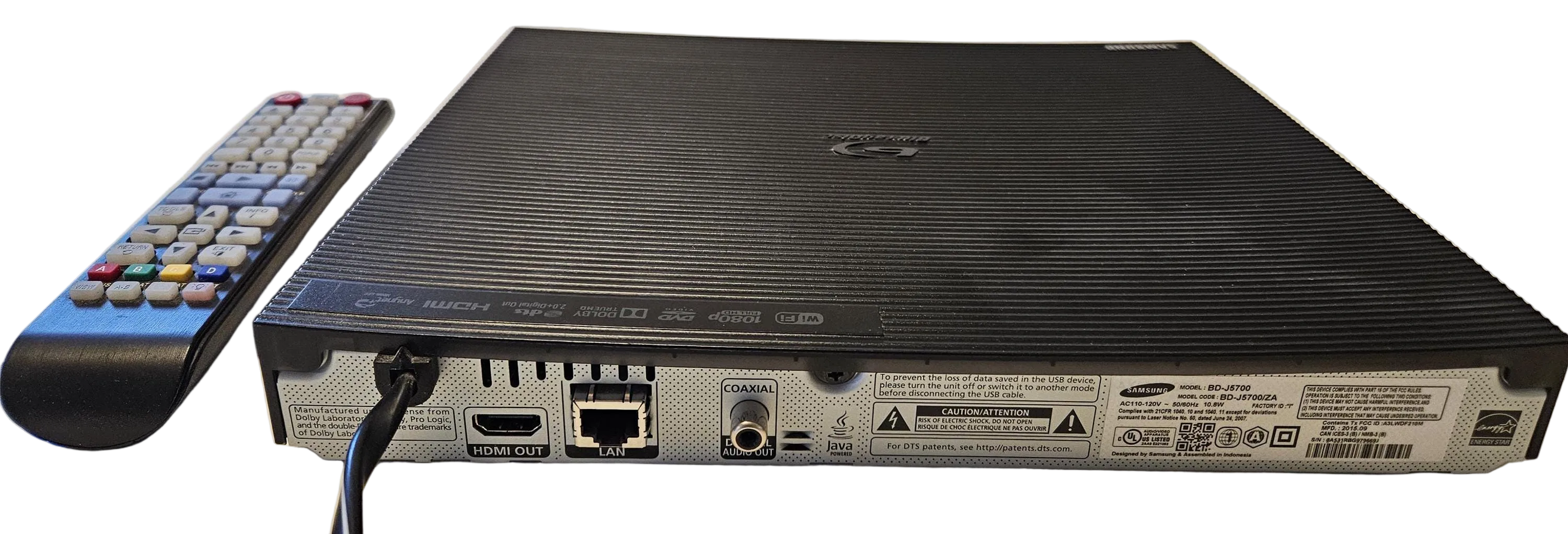Samsung BD-J5700 Blu Ray Player