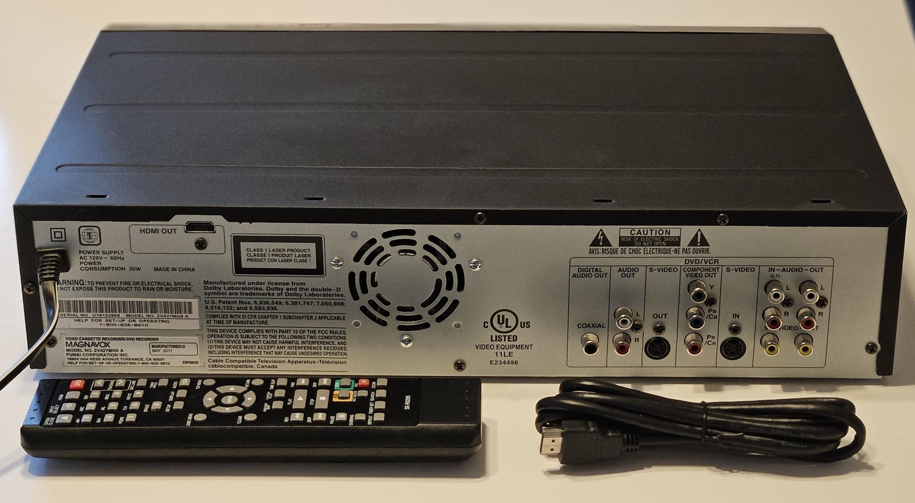 Magnavox ZV427MG9 DVD Recorder/VCR Combo, HDMI 1080p Up-Conversion