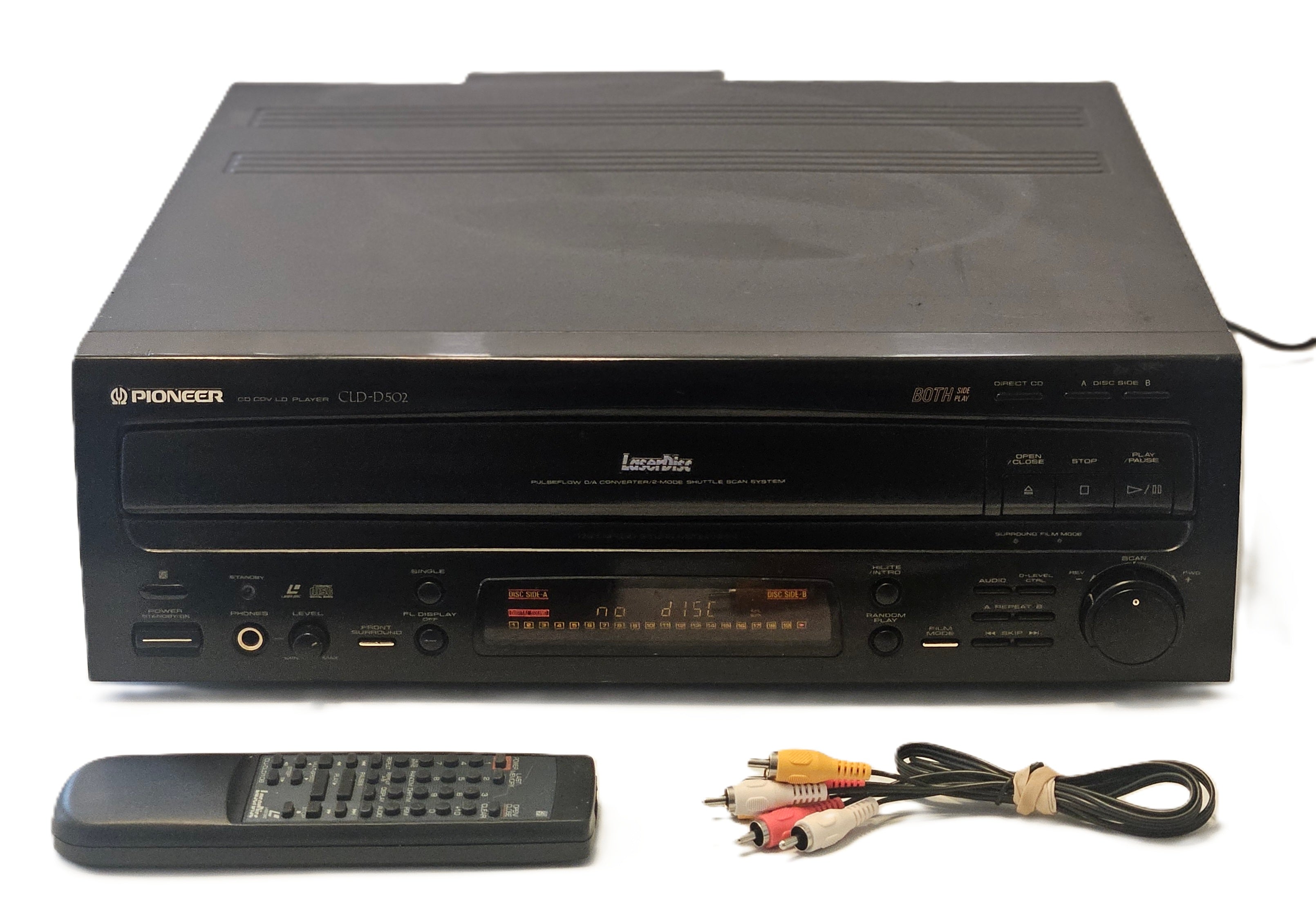 Pioneer CLD-D502 Laserdisc CD CDV Player System Both Side Play