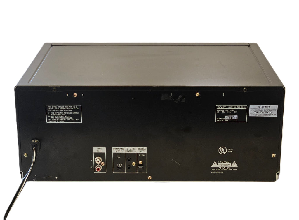 Sony CDP-CX53 50 CD Mega Storage 50+1 Compact Disc Player Changer