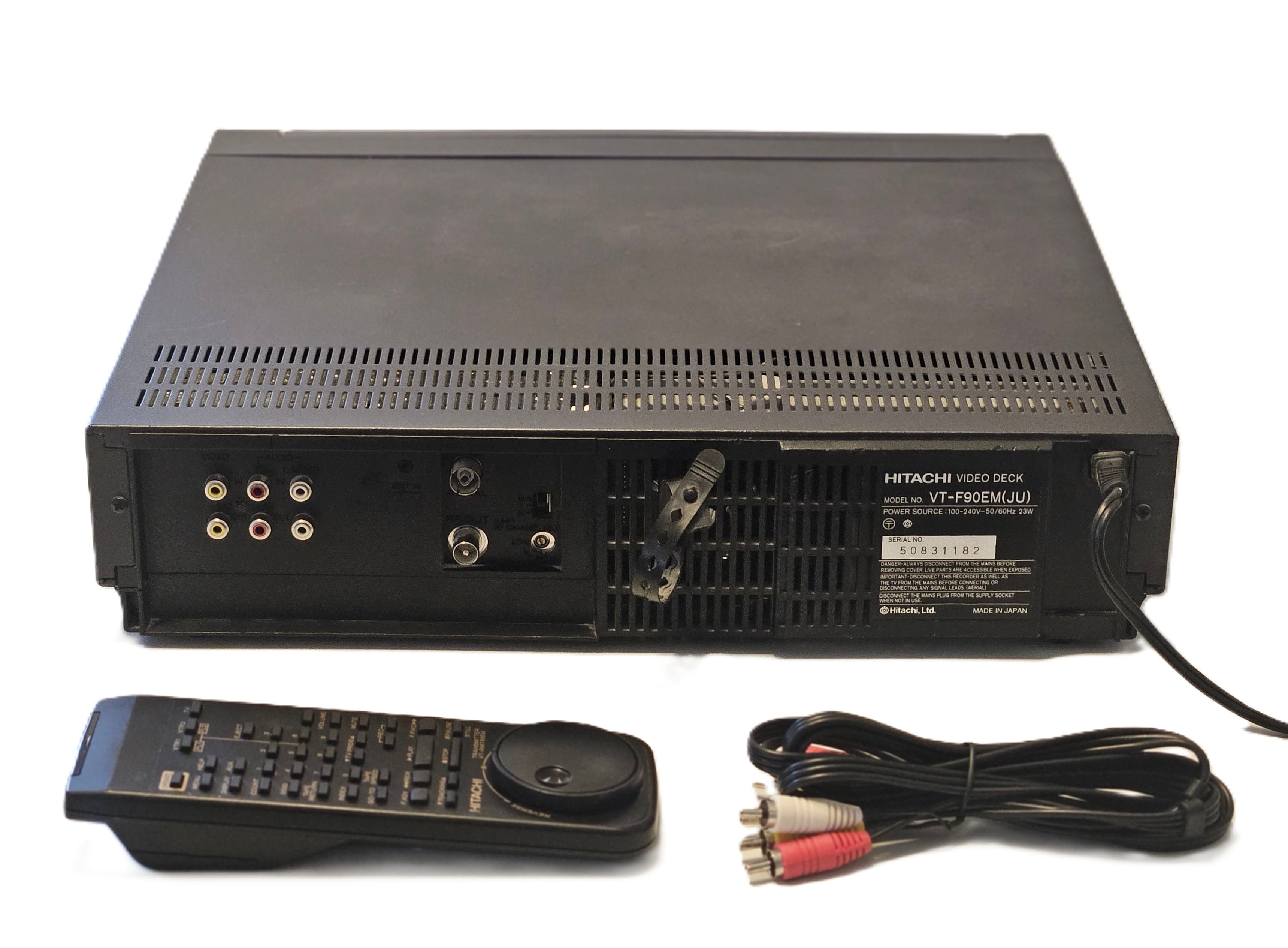 Hitachi VT-F90EM WorldWide Multi-System Rare Hi-Fi VCR Pal/Secam/Ntsc